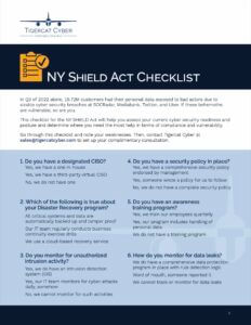 NY Shield Act Checklist